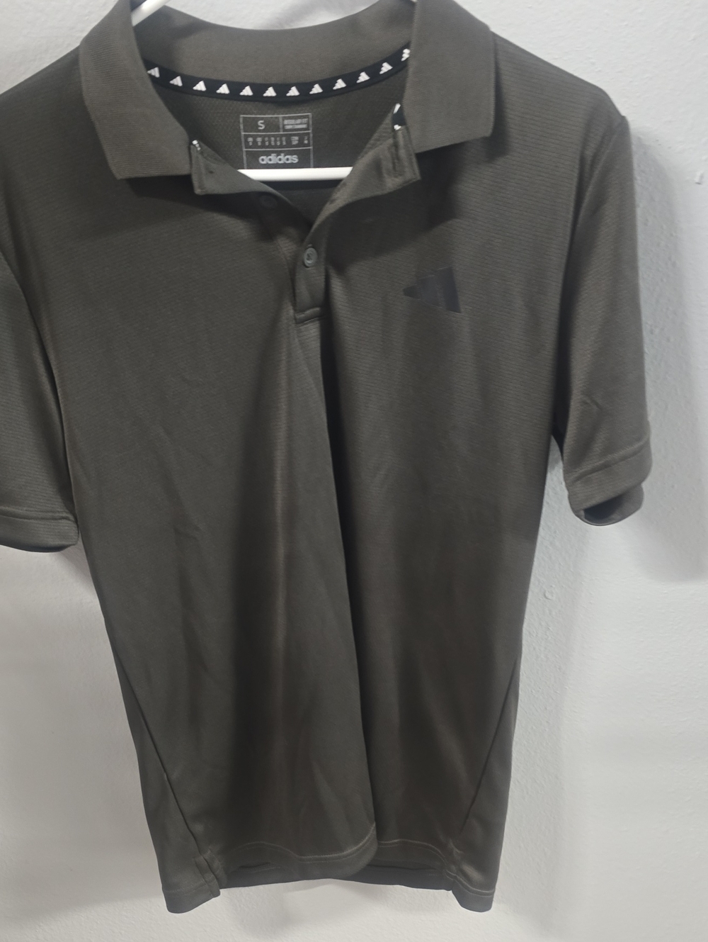 adidas Olive Polo with Subtle Logo